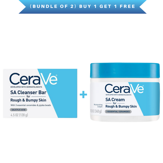 (Bundle of 2) SA Cream with SA Cleanser Bar for Rough & Bumpy Skin